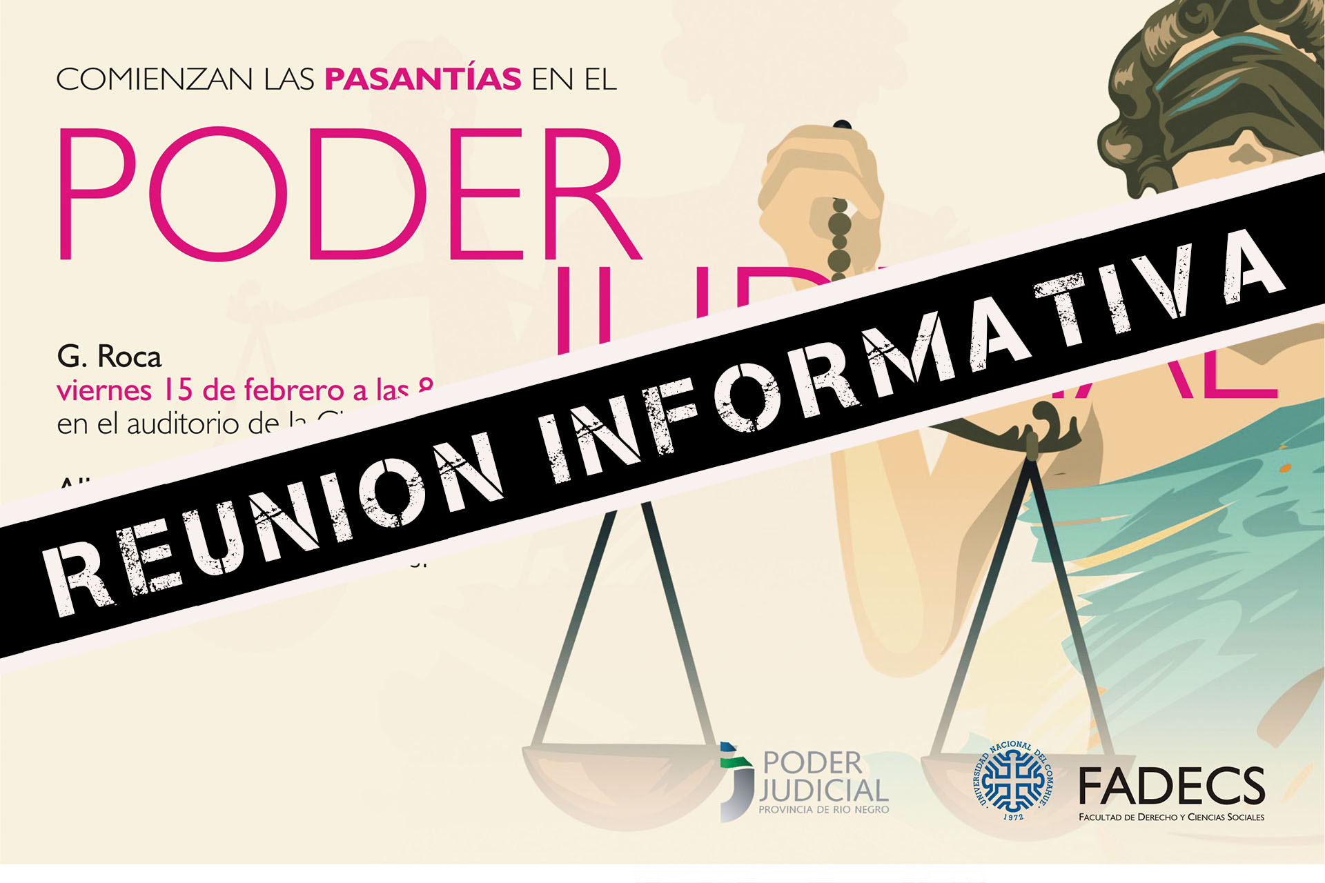 REUNIÓN INFORMATIVA PARA PASANTES DESIGNADOS EN EL PODER JUDICIAL (FEBRERO 2020)