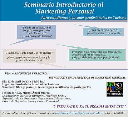 SEMINARIO GRATUITO INTRODUCTORIO AL MARKETING PERSONAL