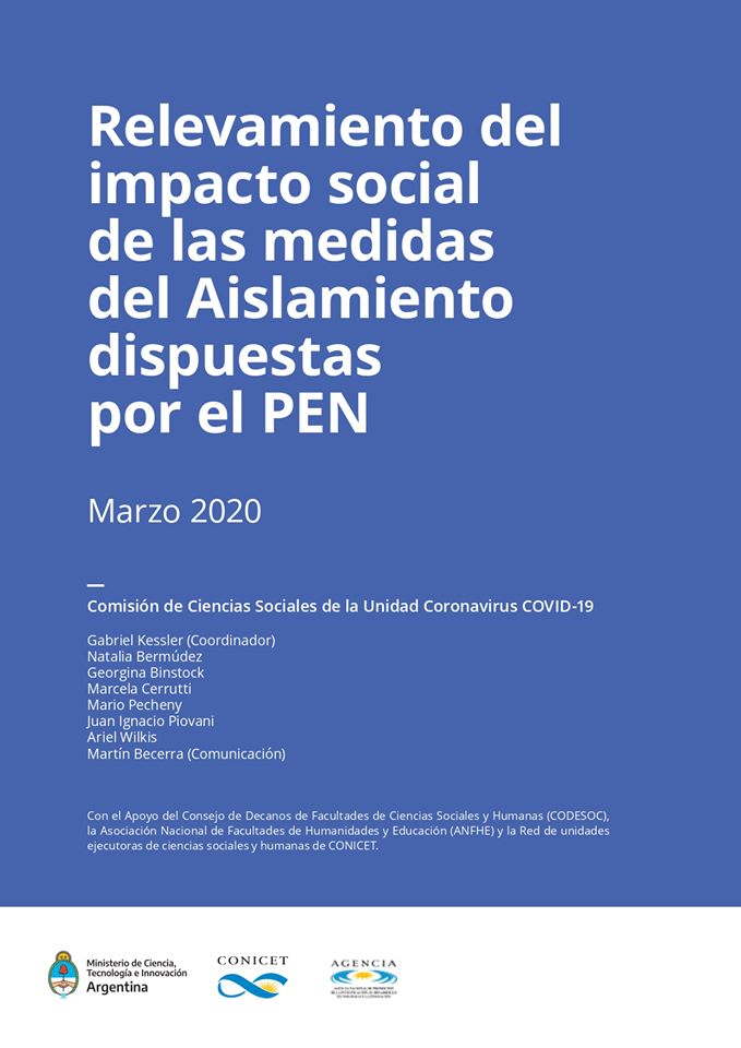 RELEVAMIENTO SOBRE IMPACTO SOCIAL DEL AISLAMIENTO DISPUESTO POR EL PEN