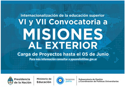 SE ABREN LAS CONVOCATORIAS MISIONES VI Y VII