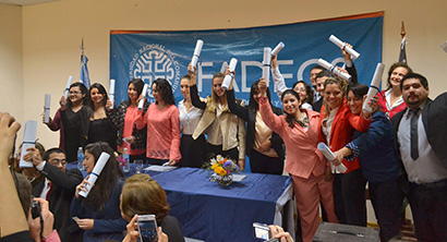 SE CELEBRÓ LA GRADUACIÓN DE 22 NUEVOS PROFESIONALES EN LA FADECS