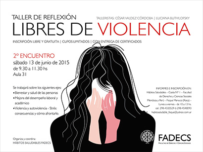 EL TALLER DE REFLEXIÓN LIBRES DE VIOLENCIA REABRE INSCRIPCIÓN DEL SEGUNDO GRUPO