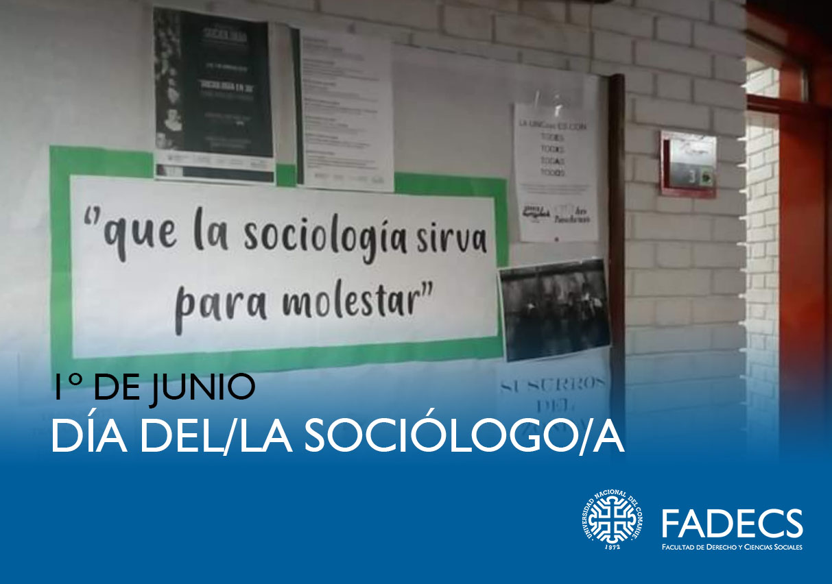 1º DE JUNIO DÍA DEL/LA SOCIÓLOGO/A