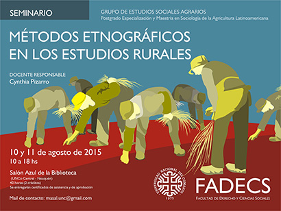 SEMINARIO "MÉTODOS ETNOGRÁFICOS EN LOS ESTUDIOS RURALES"