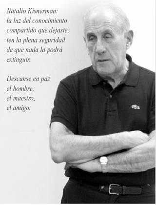 RECUERDAN A NATALIO KISNERMAN, A NUEVE AÑOS DE SU FALLECIMIENTO