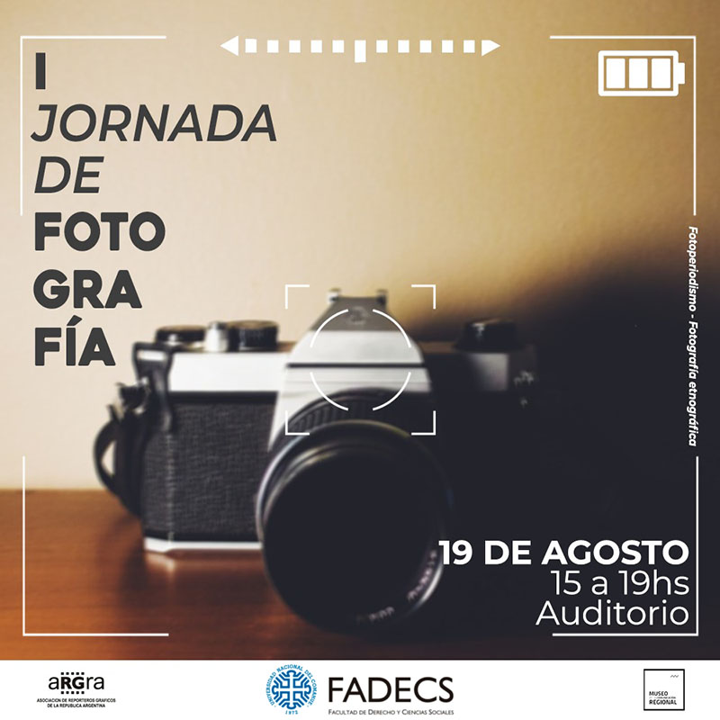 SE ABREN LAS INSCRIPCIONES PARA LA I JORNADA DE FOTOGRAFÍA EN LA FADECS