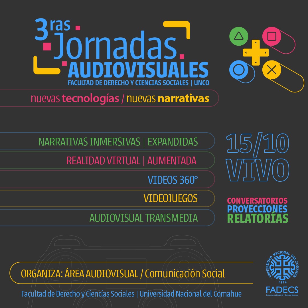 JORNADAS AUDIOVISUALES NUEVAS TECNOLOGÍAS Y NARRATIVAS AUDIOVISUALES