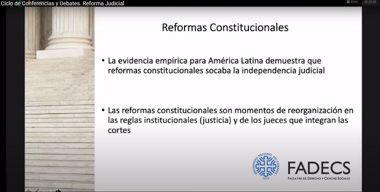 SE DEBATIÓ SOBRE LOS CONTENIDOS, EL CONTEXTO Y LOS ACTORES DE LA REFORMA JUDICIAL