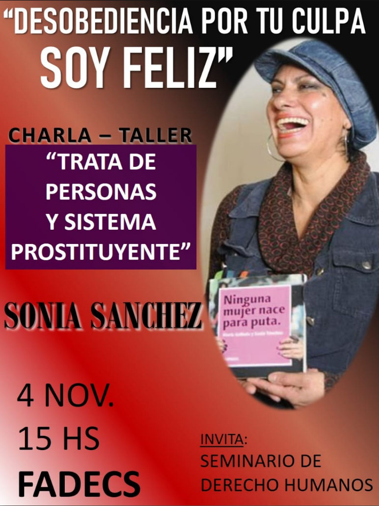 CHARLA-TALLER SOBRE TRATA DE PERSONAS Y SISTEMA PROSTITUYENTE