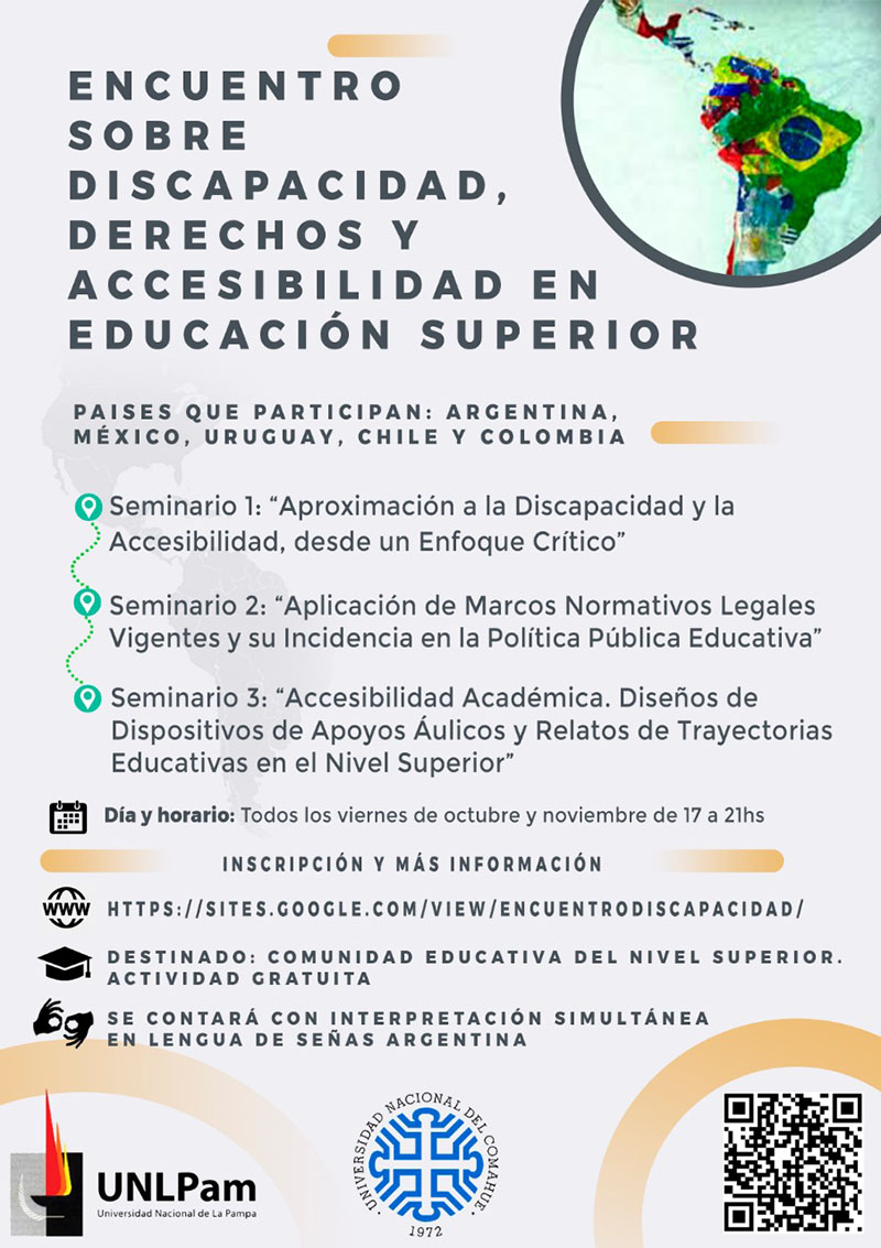 ENCUENTRO SOBRE DISCAPACIDAD, DERECHOS Y ACCESIBILIDAD EN EDUCACIÓN SUPERIOR