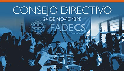 COMISIÓN Y SESIÓN EXTRAORDINARIA PARA TRATAR REDESIGNACIONES EN LA FADECS