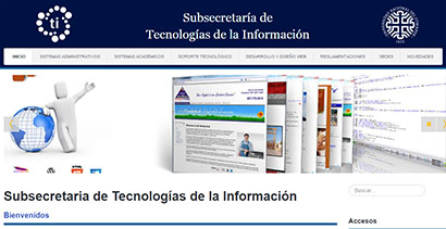 NUEVA PÁGINA WEB DE LA SUBSECRETARÍA DE TECNOLOGÍAS DE LA INFORMACIÓN DE LA UNCO