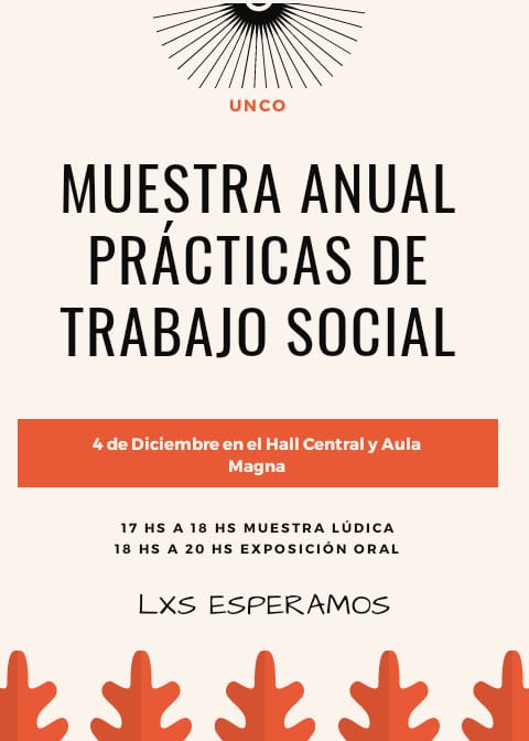 MUESTRA ANUAL DE LAS PRACTICAS DE TRABAJO SOCIAL DEL MÓDULO NEUQUÉN