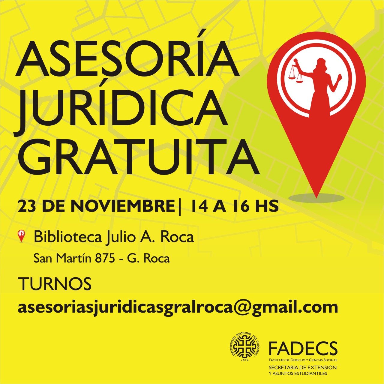 ASESORÍA JURÍDICA GRATUITA DE LA FADECS-UNCOMA