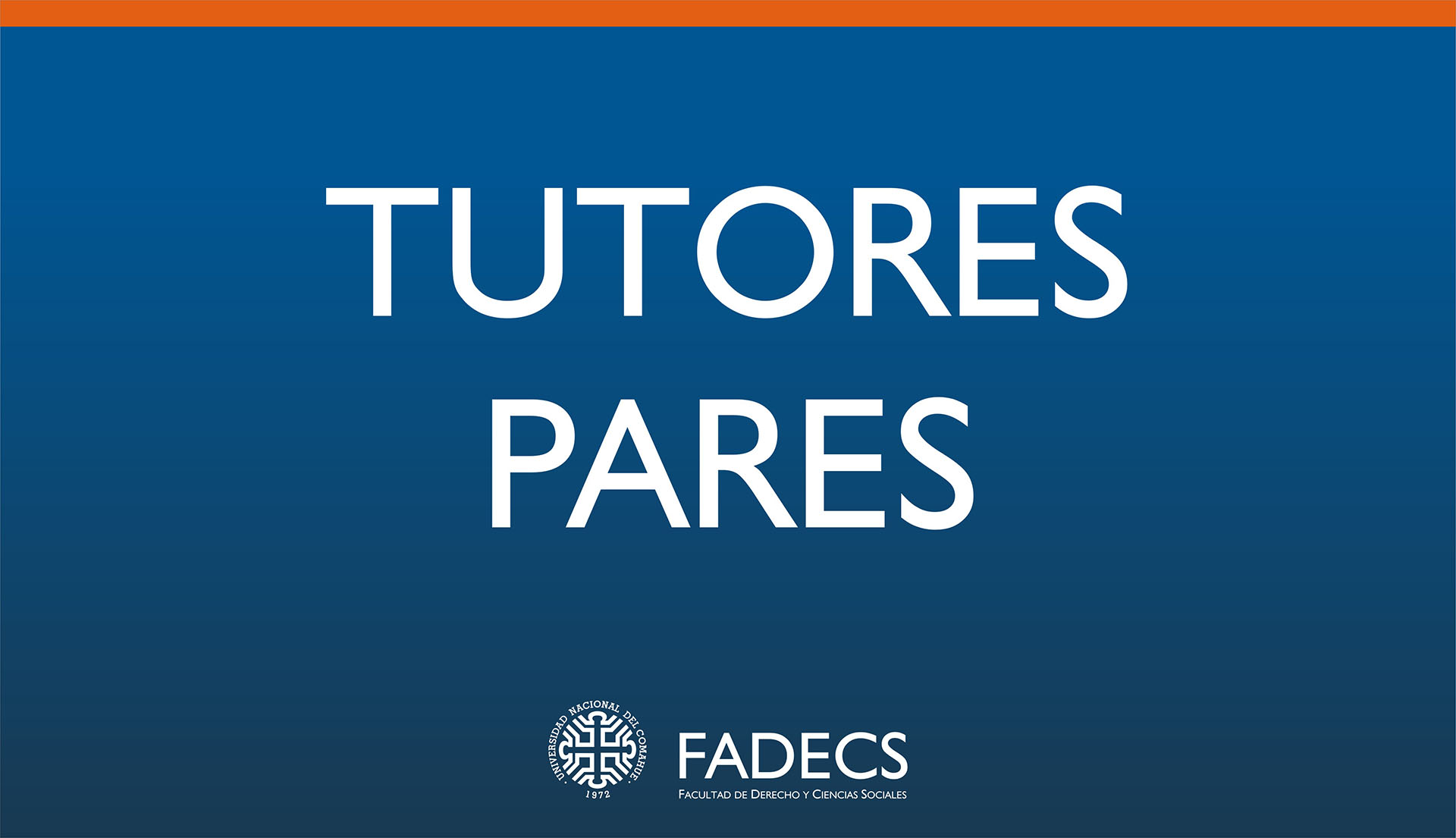 APERTURA DE CONVOCATORIA PARA TUTORES PARES